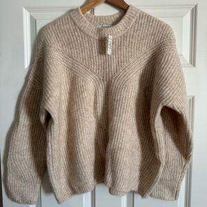 Madewell Wool Blend Beige Sweater